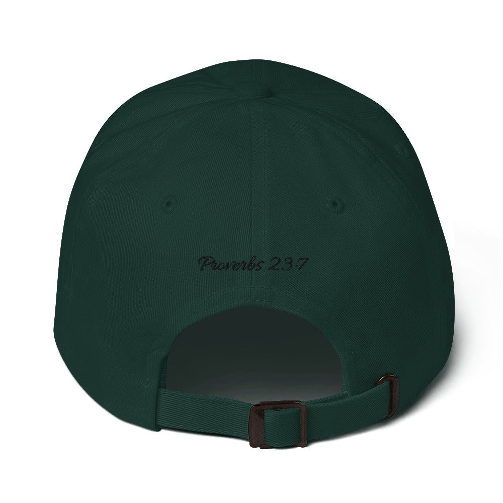 Proverbs 23:7 Dad hat